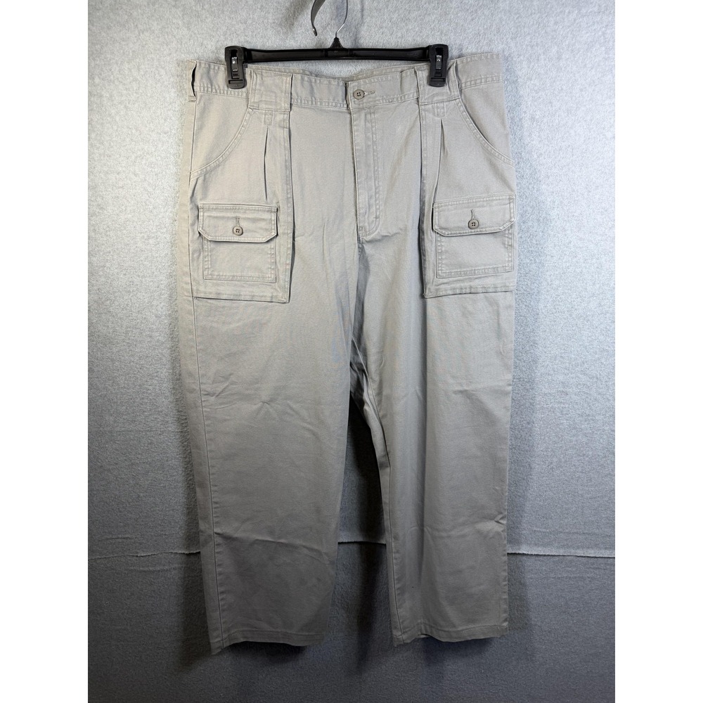 Cabela's Outdoors Pants Mens 40x30 Gray 7 Pocket Hiker Stretch Cargo Outdoor